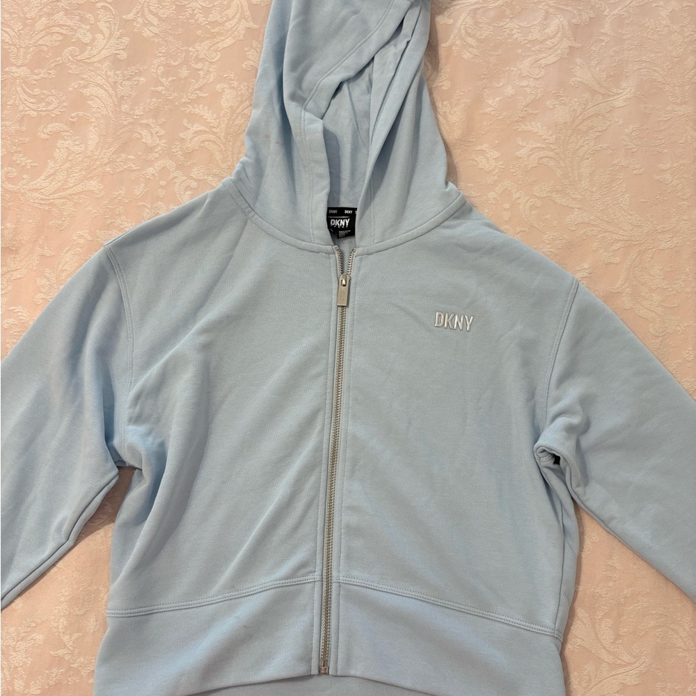 DKNY Sky Blue Hooded Jacket
